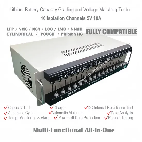 18650 26650 32650 LiFePO4 Nca Ncm литий-ионный аккумулятор с автоматическим циклом заряда-разряда, испытательное оборудование для оценки и сопоставления емкости