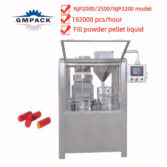 Njp1500/Njp2000/Njp2500/Njp3200 Фармацевтическая полностью автоматическая машина для наполнения таблеток, порошков, жидких пеллет, гранул, твердых желатиновых таблеток и капсул